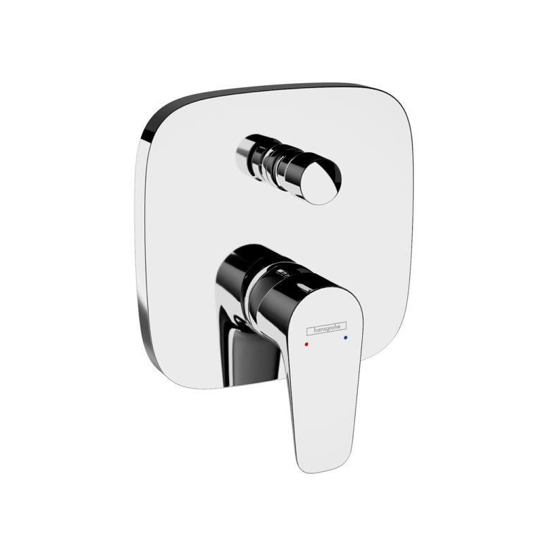 Talis E Single Lever Bath Shower Mixer by Hansgrohe Dimensiva