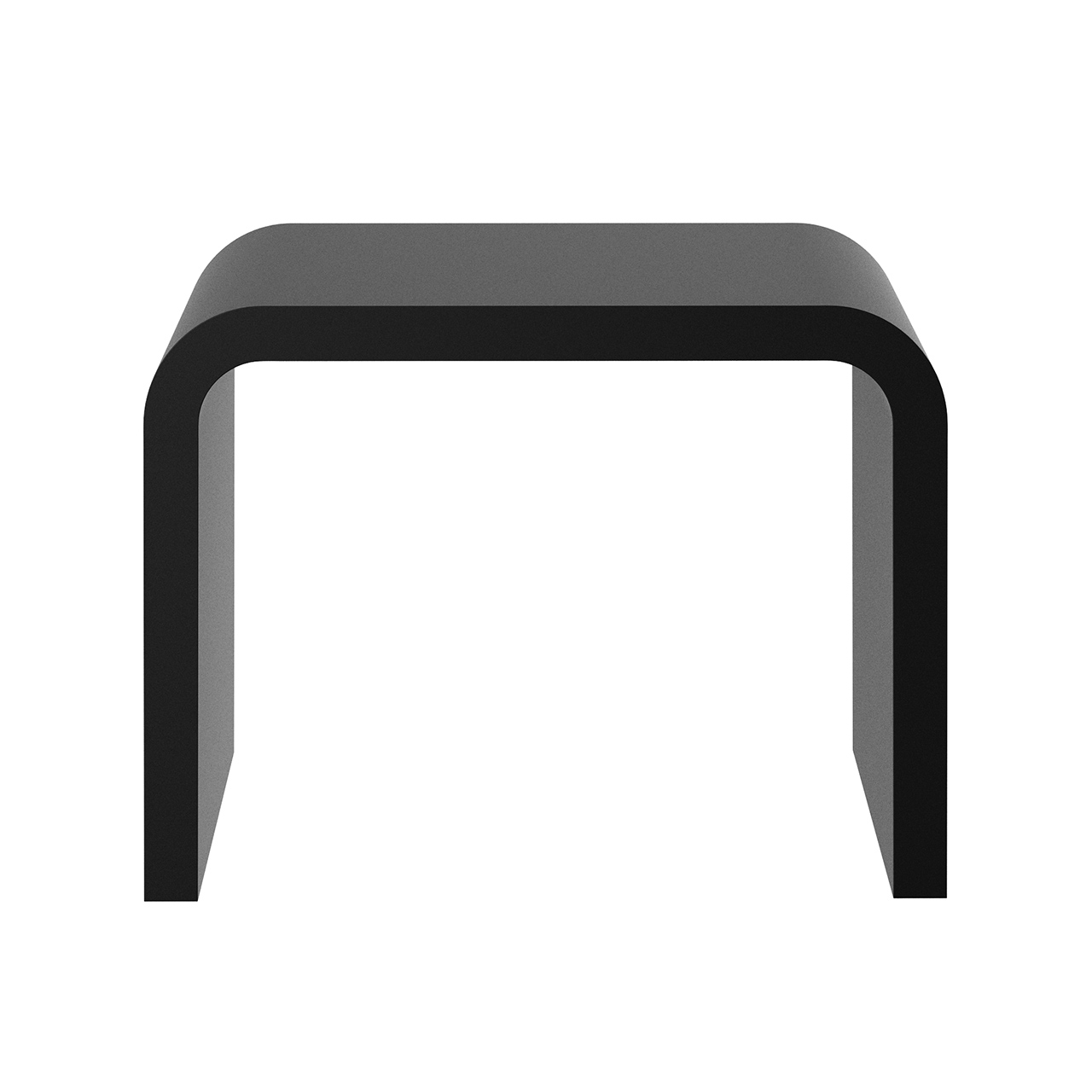 Black Stone Stool by Decor Walther