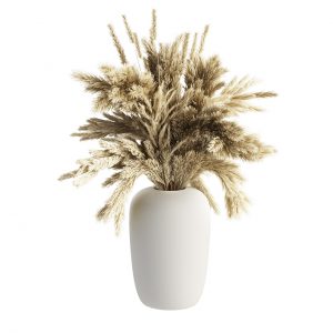 Apothecary Vase with Pampas Grass by Kristina Dam Studio