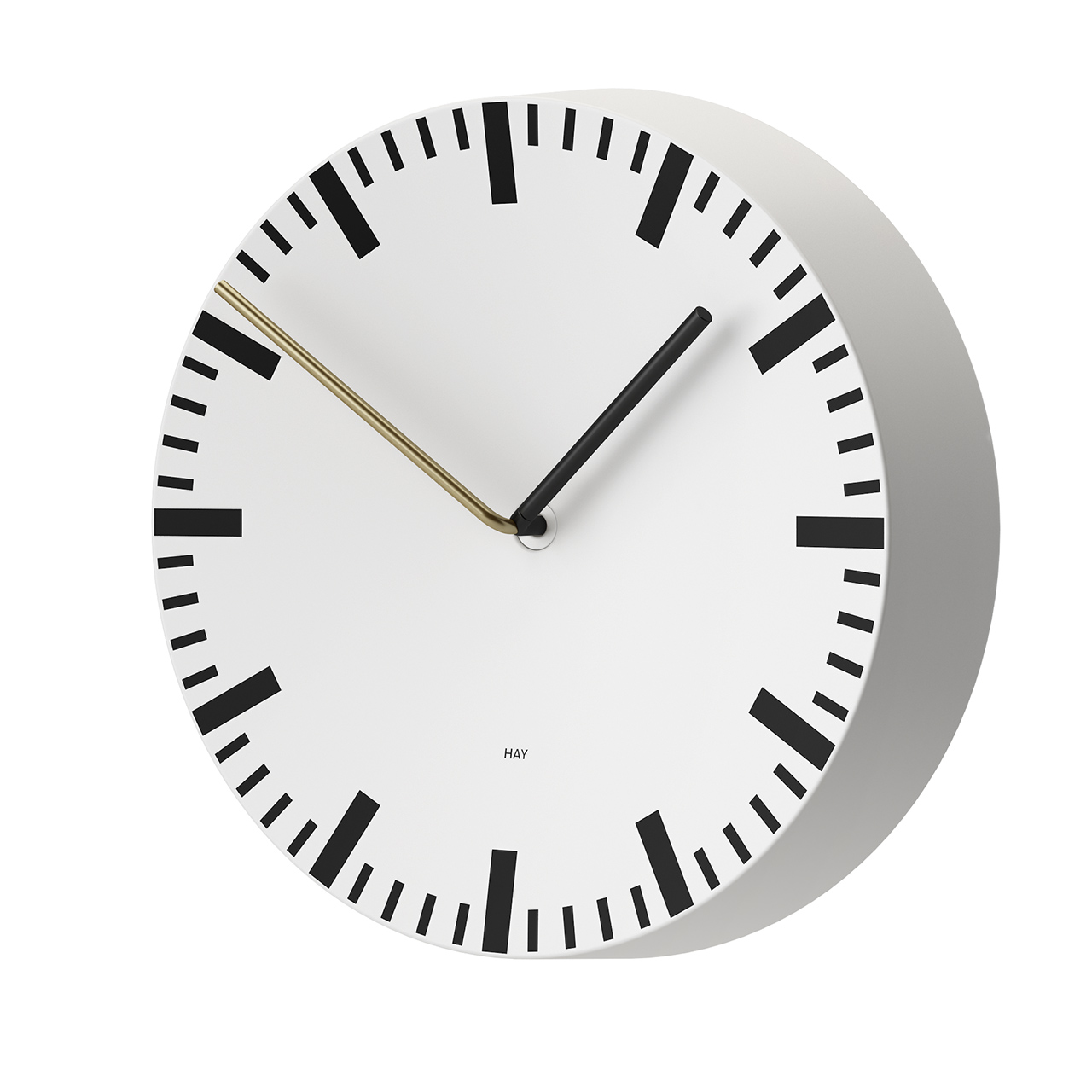 Analog White Wall Clock by Hay