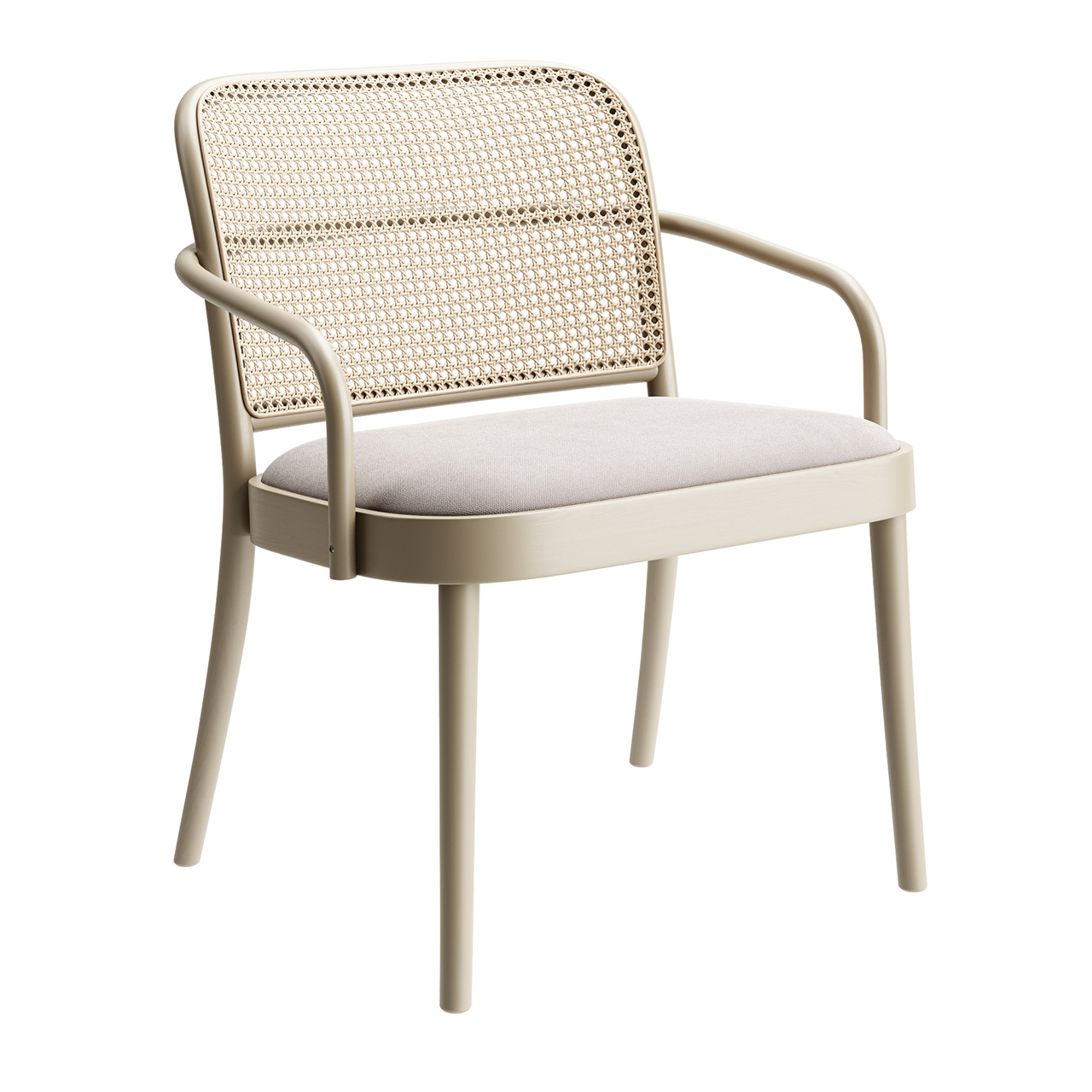 811 Lounge Armchair Upholstered by Ton