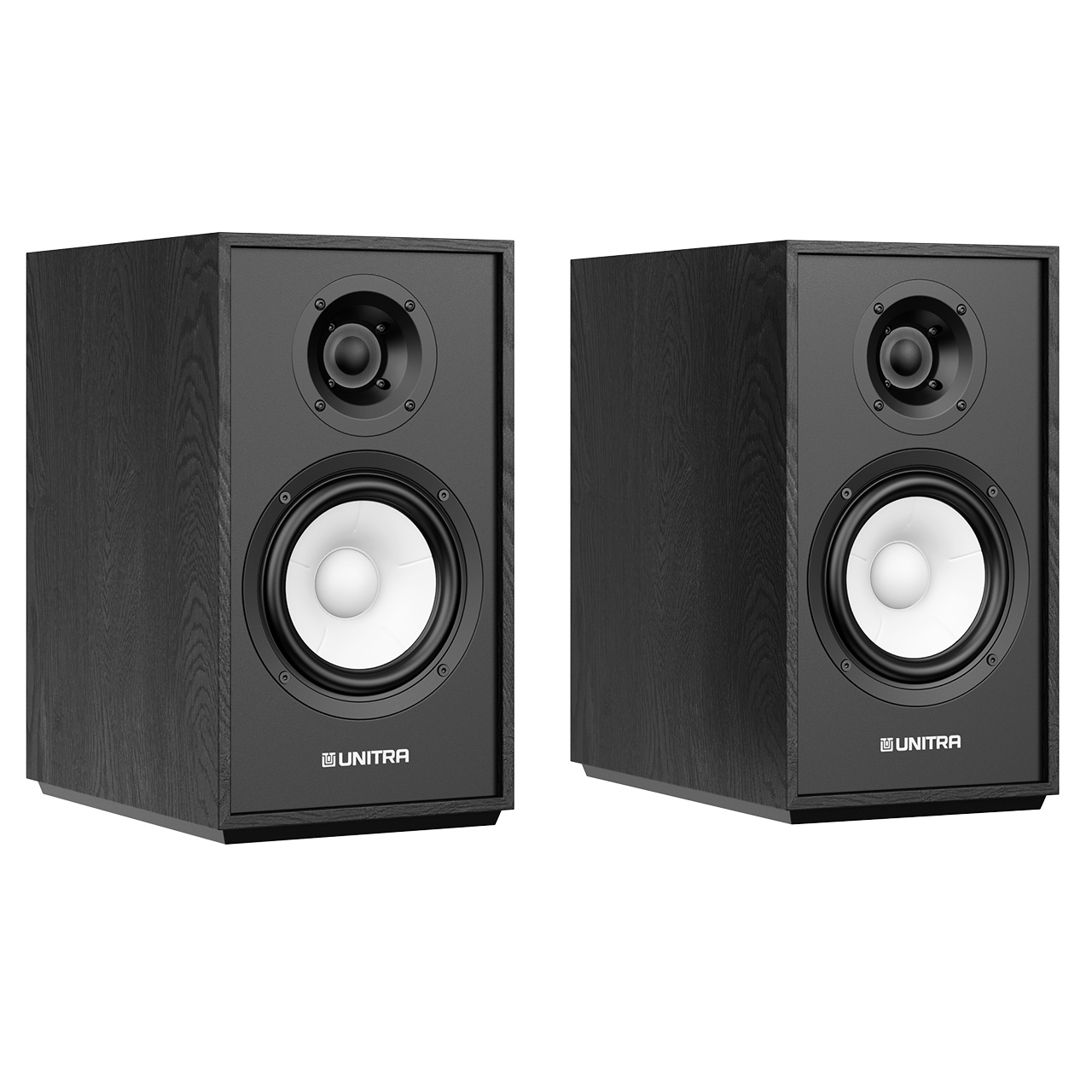 ZGB 401 Bookshelf Speaker Set Black Ash by Unitra
