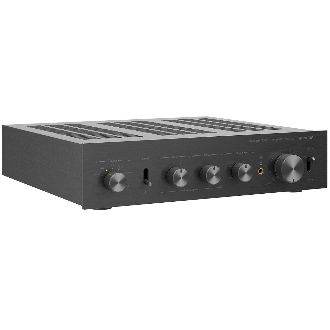 WSH 605 Integrated Stereo Amplifier Black by Unitra