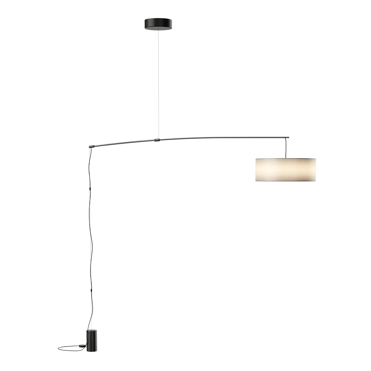 Dt Light 25 Adjustable Pendant Lamp by De Padova