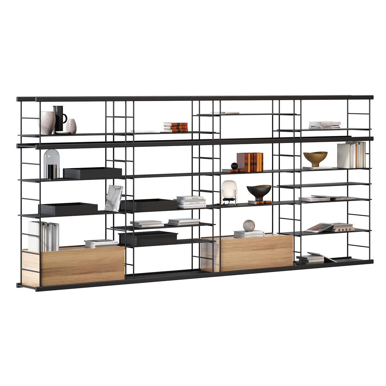 Bost Bookcase Shelving System 440 by Treku