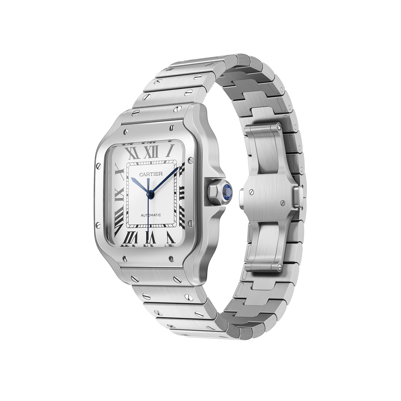 Santos de Cartier Steel Watch by Cartier