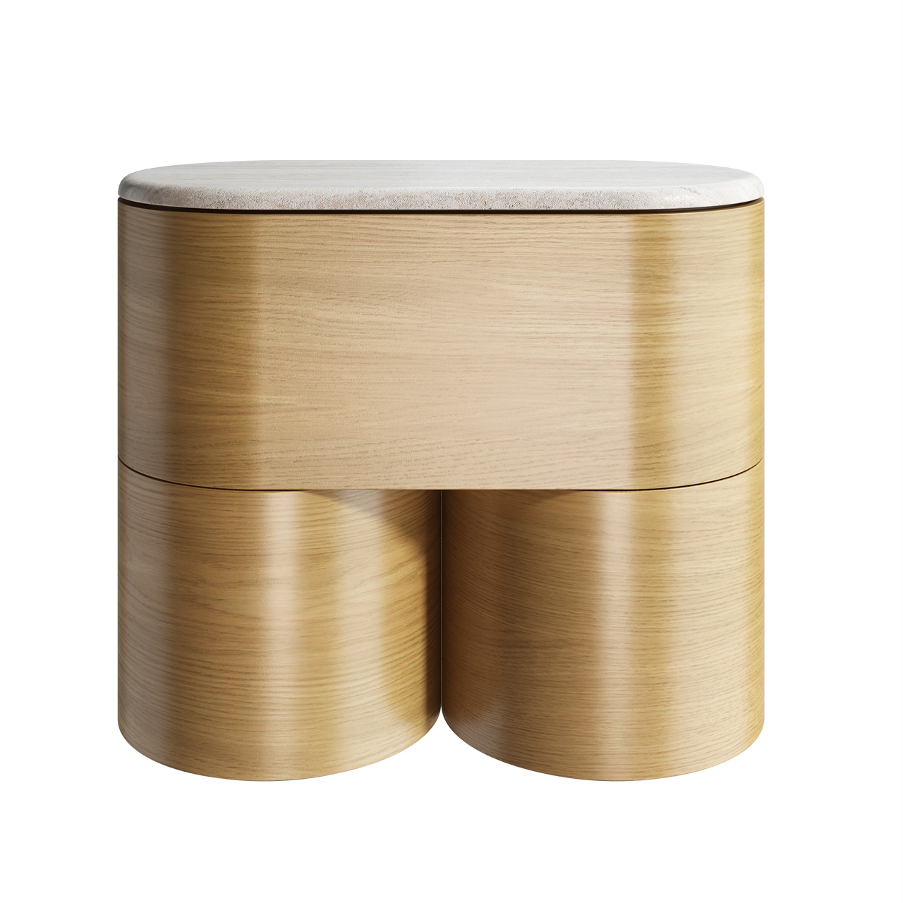 Fin Bedside Table by Ellison Studios