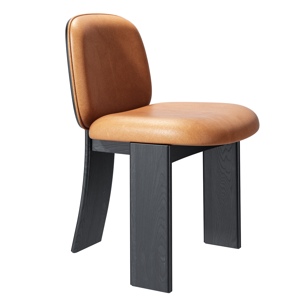 Saki Leather Chair by Gallotti&Radice
