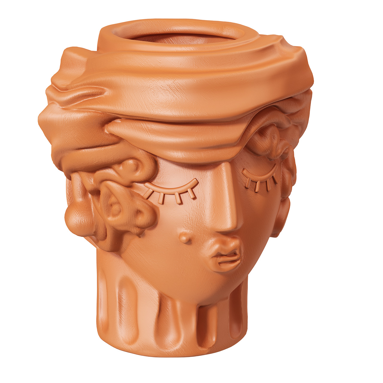 Terracotta Woman Vase by Seletti