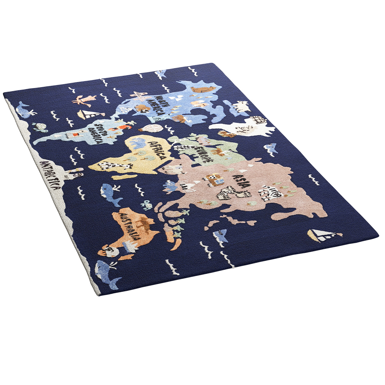 3D Activity World Map Play Rug by Pottery Barn Kids