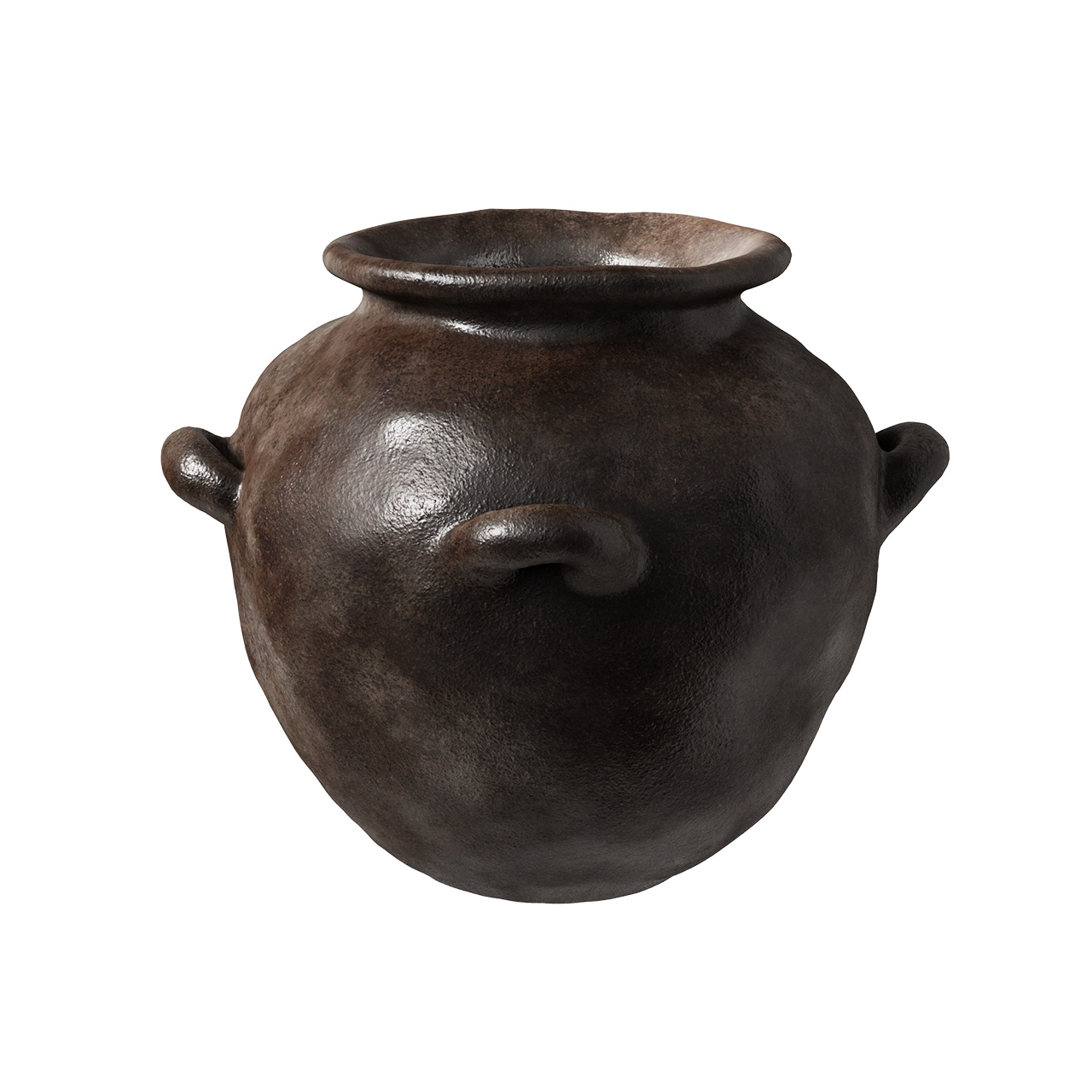 Museion Small Clay Vase 9 by Crate & Barrel