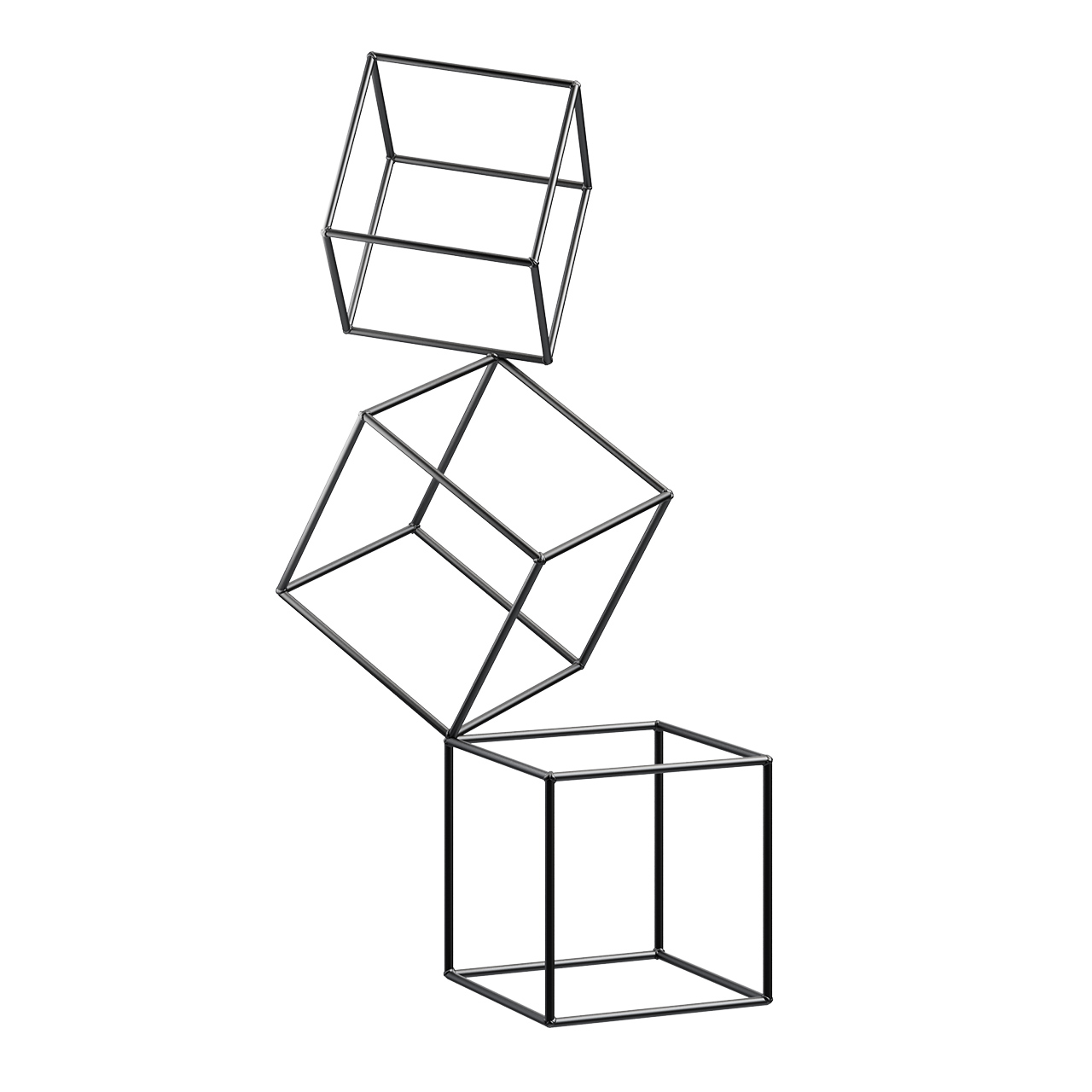 Metrix Geometric Abstract Modern Sculpture by Petrykowski