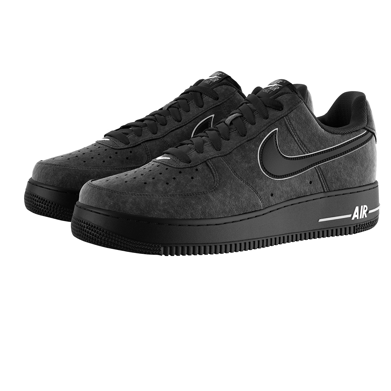 Air Force 1 07 Black Shoes by Nike