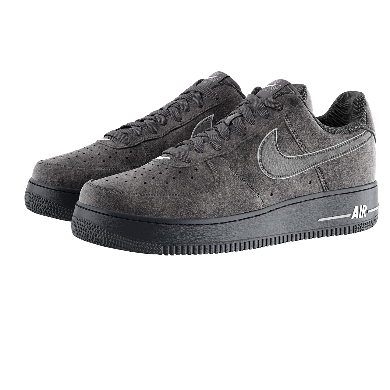 Air Force 1 07 Grey Shoes by Nike