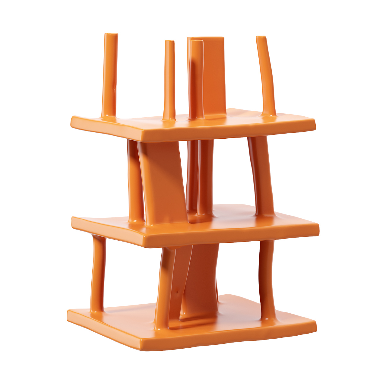 Happy Collapse Orange Decoration by Roger Coll