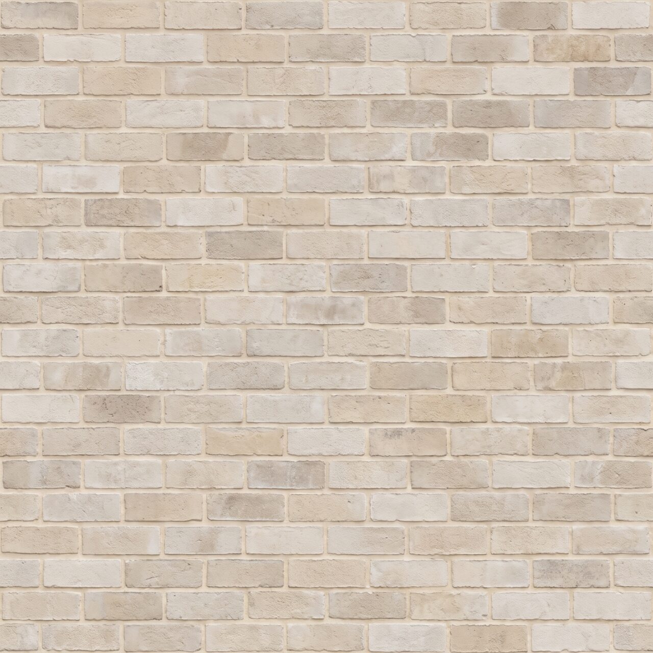 Limewashed Beige Brick Wall Texture 001