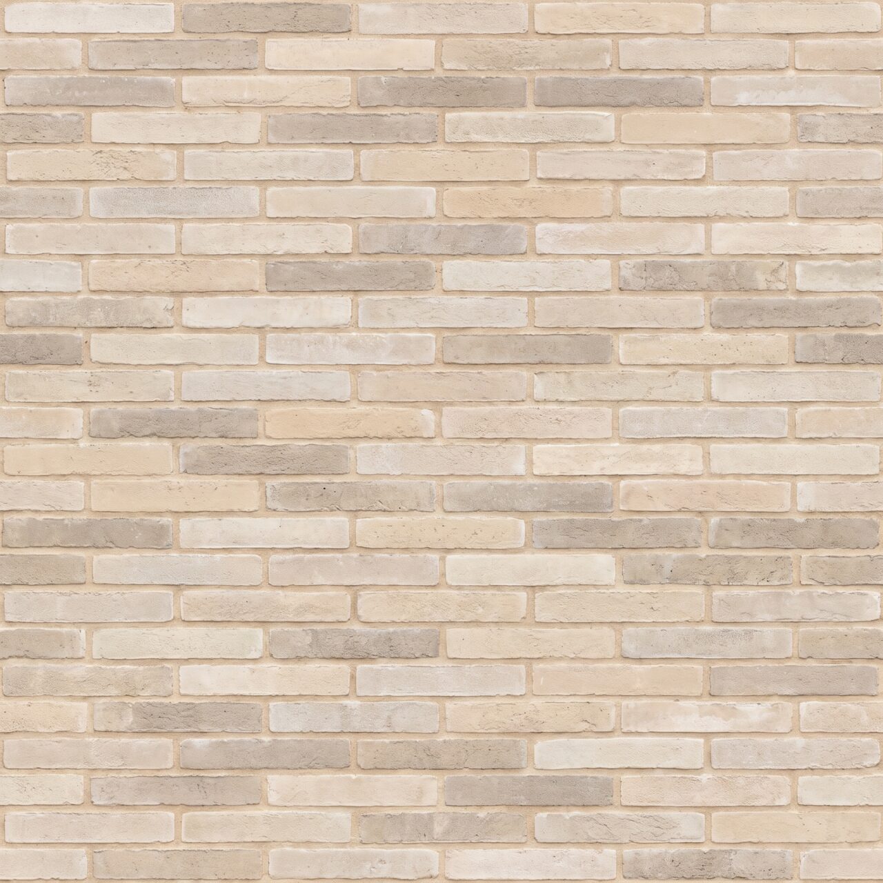 Limewashed Beige Brick Wall Texture 003