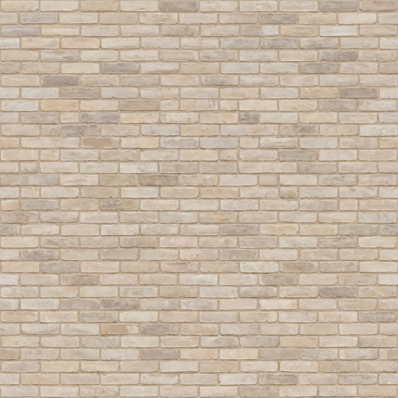 Limewashed Beige Brick Wall Texture 005