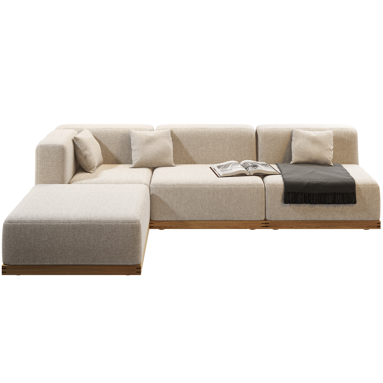 N-S02 Modular Fabric Sofa by Karimoku